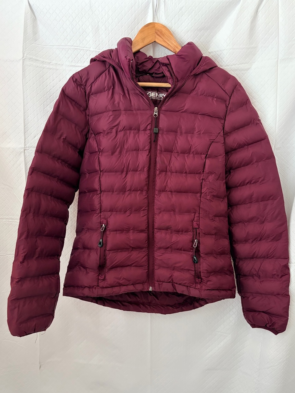 Gerry Weber Hooded Quilted Puffer Jacket - Deep Wine